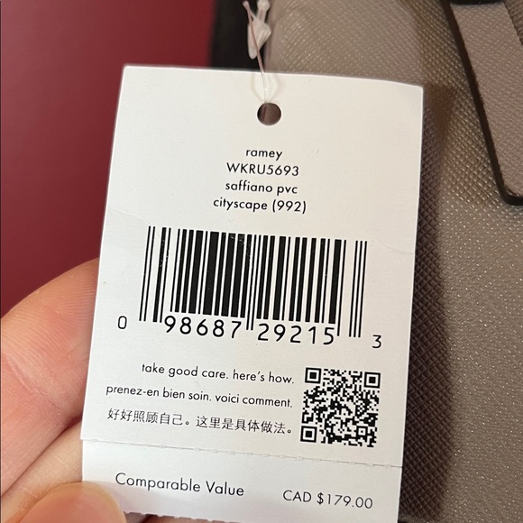 New Kate Spade Gray and Gold Crossbody Bag - Picture 4 of 16